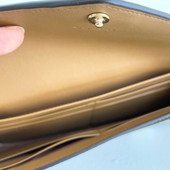 Coach Slim Envelope Wallet In Signature Canvas With Daisy Print New with tags - Picture 14 of 16